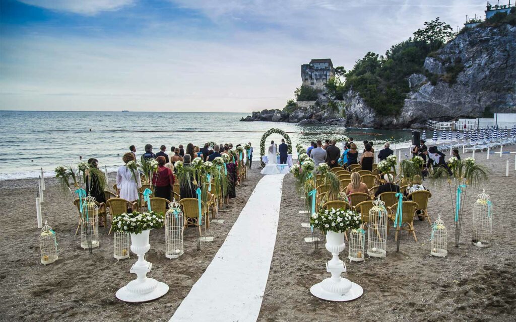 matrimonio al mare d'inverno